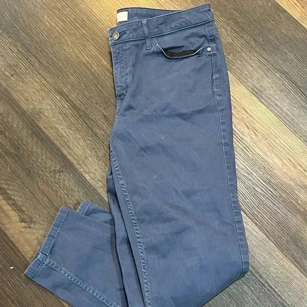Calvin Klein Jeans size 12 slate blue ankle skinny pants EUC - Picture 7 of 12